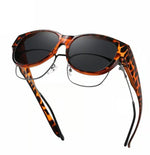 Load image into Gallery viewer, Fit Over Polarized Tortoise Shell Driving Sunglasses N6B179