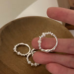 Load image into Gallery viewer, Irregular Faux Pearl Ring Gold Plated Copper Band N6H191