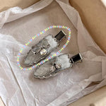 Load image into Gallery viewer, Silver Gray Hair Clips for Bangs Stylish Side Clips S5P897