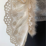 Load image into Gallery viewer, Lace Fringe Scarf Women Adjustable Winter Warm M5A320