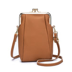 Load image into Gallery viewer, Women's Genuine Leather Litchi Grain Crossbody Phone Bag N6J142