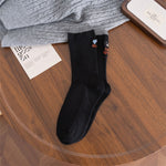 Load image into Gallery viewer, Contrast Color Block Cotton Mid Calf Socks M5A055