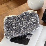 Load image into Gallery viewer, Womens Vintage Velvet Sequin Evening Clutch N6K100