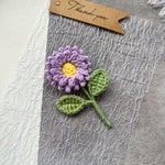 Load image into Gallery viewer, Womens Hand Crocheted Sunflower Brooch N6K310