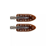 Load image into Gallery viewer, Elegant Retro Brown Crystal Flower Hair Clip Women S5P911