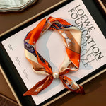 Load image into Gallery viewer, Long Scarf Pearl Magnetic Clasp Versatile Women N6H110