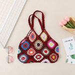 Load image into Gallery viewer, Bohemian Hand-Crochet Shoulder Bag Women N6E086