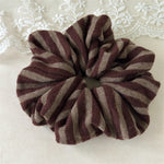 Load image into Gallery viewer, Striped Knit Scrunchy Women Casual Ponytail Hair Tie S5P788