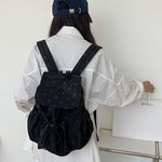 Load image into Gallery viewer, Polka Dot Backpack Women Lightweight Nylon Daypack N6F053