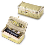 Load image into Gallery viewer, Pearlescent Nappa Leather Jewelry Pouch Cosmetic Bag N6G099