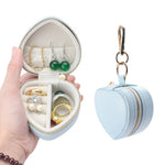 Load image into Gallery viewer, Heart-Shaped Hanging Keychain Jewelry Case N6E063