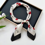 Load image into Gallery viewer, Women's Faux Silk Pearl Magnetic Neck Scarf N6J151