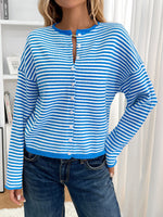 Load image into Gallery viewer, Striped Knit Cardigan Women Multiple Colors N5A732