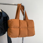 Load image into Gallery viewer, Women's Padded Nylon Quilted Tote Bag N6J216