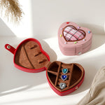 Load image into Gallery viewer, Heart Ring Box Luxury Jewelry Gift Case PU Velvet N6G062