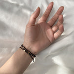 Load image into Gallery viewer, Thin Metal Hair Tie Women Minimalist Square Alloy S5P906