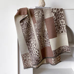 Load image into Gallery viewer, Leopard Faux Cashmere Scarf Women Warm Poly Cape M5A328