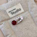 Load image into Gallery viewer, Red Polka Dot Pearl Duckbill Clip Women Sweet S5P903