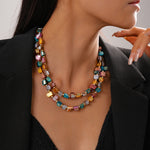 Load image into Gallery viewer, Irregular Shell Beaded Choker Necklace Vacation Women N6H098