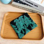 Load image into Gallery viewer, Handmade Embroidered Cotton Linen Square Pouch N6B109