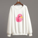 Load image into Gallery viewer, Little Yellow Duck Print Hoodie Women Multiple Colors N5A551
