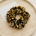 Load image into Gallery viewer, Solid Color Sequin Scrunchy Hair Tie S5P642