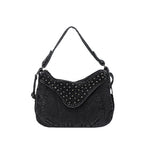 Load image into Gallery viewer, Women's Washed Denim Studded Bag N6J212