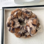 Load image into Gallery viewer, Faux Mink Fur Scrunchy Women Vintage Hair Tie S5P777