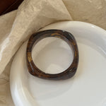 Load image into Gallery viewer, Geometric Ombre Resin Bangle Curved Acetate Contour S5P256