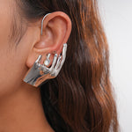 Load image into Gallery viewer, Womens Single Piece Rhinestone Hand Ear Cuff N6K155