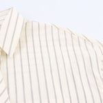 Load image into Gallery viewer, Striped Button Down Shirt Lapel Tie Neck Long N6A165