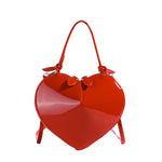 Load image into Gallery viewer, Shiny Heart PU Underarm Shoulder Bag Women Med M5A336