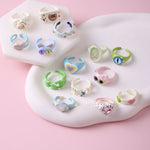 Load image into Gallery viewer, namel Dome Ring Women Light Stackable Adjustable S5P881