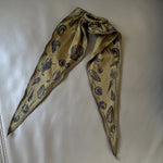 Load image into Gallery viewer, Ocean Print Seaweed Ribbon Scrunchie Holiday Hair Tie N6F142
