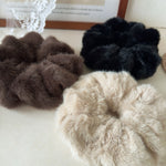Load image into Gallery viewer, Faux Mink Scrunchy Women Thermal Hair Tie S5P779