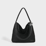 Load image into Gallery viewer, Hand Woven Tote Bag PU Synthetic Leather Dual Size S5P369