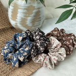 Load image into Gallery viewer, Floral Print Elastic Hair Scrunchie Women N6D001