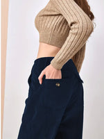 Load image into Gallery viewer, Corduroy High Waist Wide Leg Pants Women N5A818