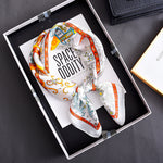 Load image into Gallery viewer, Retro Color Block Polka Dot 70x70 Scarf MC Women M5A354