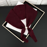 Load image into Gallery viewer, Womens Pearl Magnetic Clasp Knit Shoulder Scarf N6K269