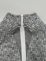 Load image into Gallery viewer, Elegant V Neck Knit Dress Women Textured Weave Midi N5A906