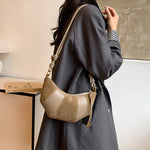 Load image into Gallery viewer, Retro Dumpling Bag Women Fashion Patchwork Shoulder S5P701