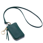 Load image into Gallery viewer, Genuine Leather Neck Coin Card Key Pouch Women N6B219