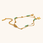 Load image into Gallery viewer, Starfish Bead Chain Steel 18K Plated Vintage S5P116