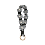 Load image into Gallery viewer, Daisy Flower Keychain Handwoven Wristlet Spring Coil N6G040
