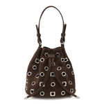 Load image into Gallery viewer, Rivet Detail Bucket Bag with Adjustable Strap S5P458