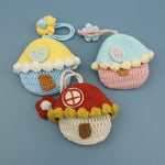 Load image into Gallery viewer, Hand Crochet House AirPods Case Colorful Yarn Pouch N6G079