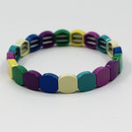 Load image into Gallery viewer, Multicolor Enamel Geometric Cuff Alloy Stove Fired S5P210