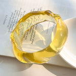 Load image into Gallery viewer, Colorful Holographic Bead Resin Bangle Dopamine N6A225