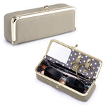 Load image into Gallery viewer, Genuine Leather Sunglasses Case Cosmetic Jewelry N6G098